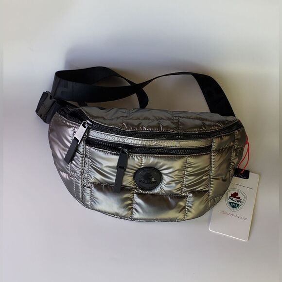 Pajar Handbags - NWT Pajar Quilted Belt Bag Fanny Pack in Gunmetal